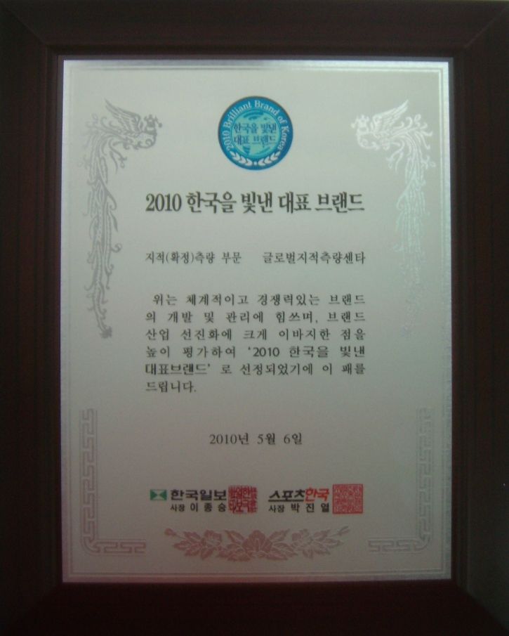 2010 한국을 빛낸 대표 브랜드