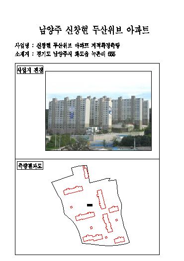 남양주 신창현 두산위브 아파트